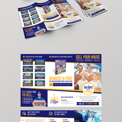 Trifold Brochure for Realty Kings Properties