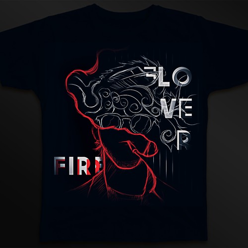 Boat artwork with the title 'Fire Imagination'