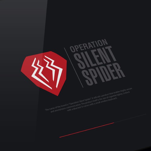 Spider design with the title 'Operation Silent Spider Logo'