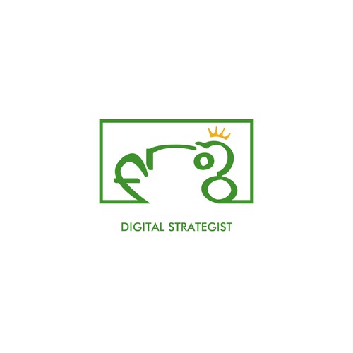 Crown brand with the title 'Logo for digital strategist'