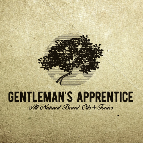 Nature brand with the title 'Beard oil company logo'