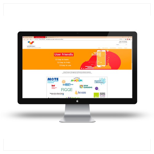 Slider design with the title 'Banners for Versai'