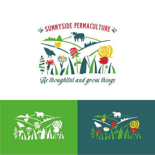 Herbal logo with the title 'Logo for family farm'