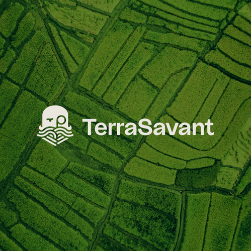 Agricultural logo with the title 'Terra Savant Logo'