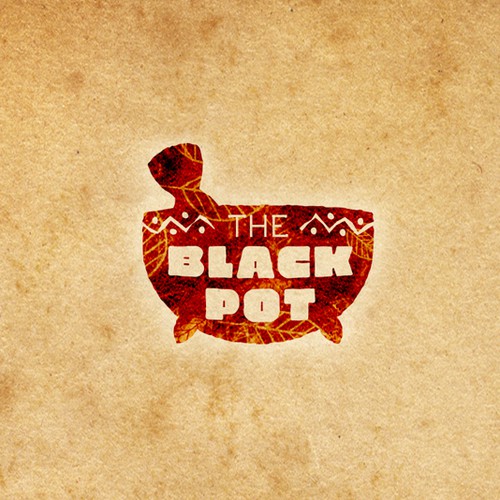 Tribal logo with the title 'The Black Pot'