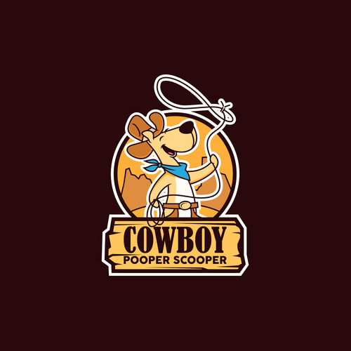 Cowboy logo with the title 'Cowboy Pooper Scooper'