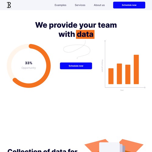 Data website with the title 'UX Research Company Website'