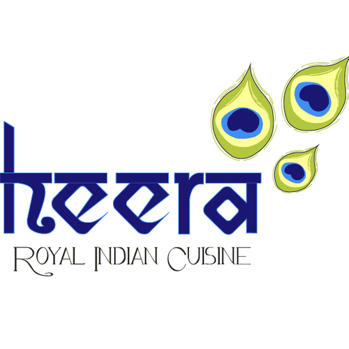 Peacock design with the title 'Logo for Heera '