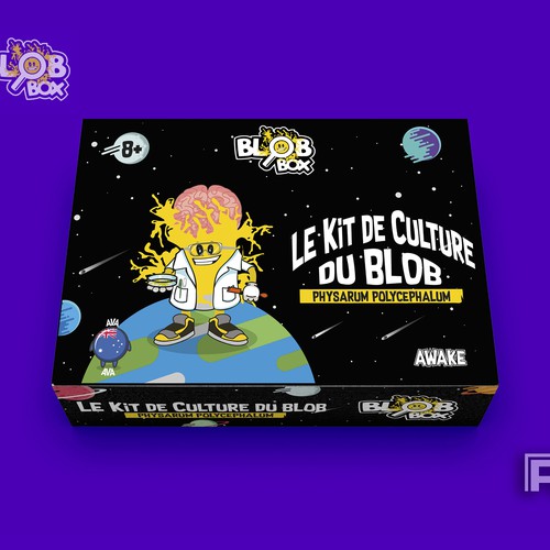 Study design with the title 'science kit for kids'