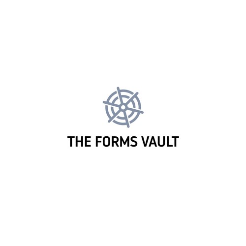 Letter f design logo with the title 'Concept for The Forms Vault, which provides high-quality, pre-made templates, forms, e-books, and patient guides designed specifically for wellness and aesthetics clinics.'