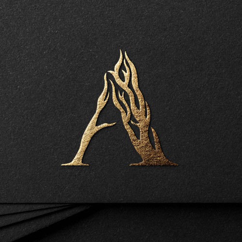 Tree root logo with the title 'Logo for Albert Potgieter Design'