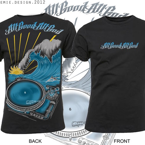 DJ design with the title 'Your help is required for a new extreme t-shirt design'