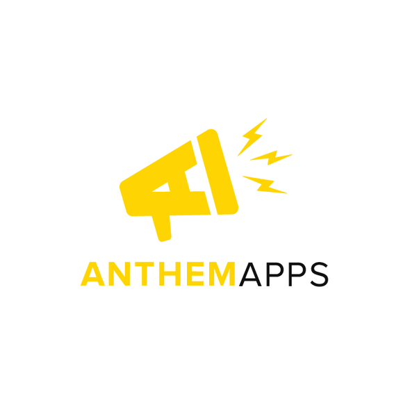 Letter A logo with the title 'Anthem Apps'
