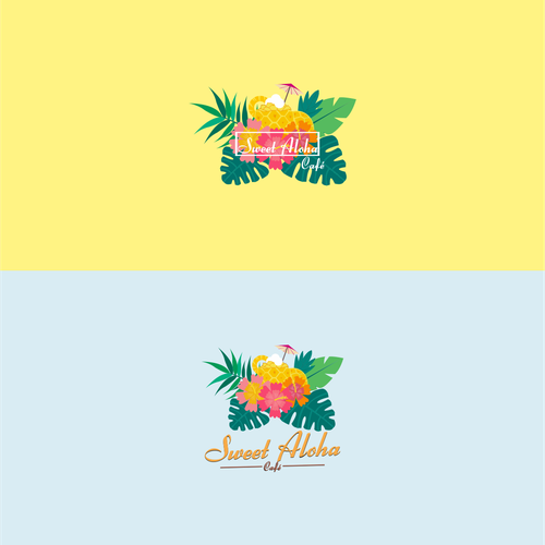 Summer brand with the title 'Fresh logo for fresh cafe'