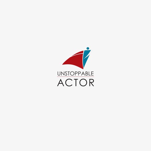 Voice over logo with the title 'Logo for Unstoppable Actorthat (digital coaching classes for actors). '
