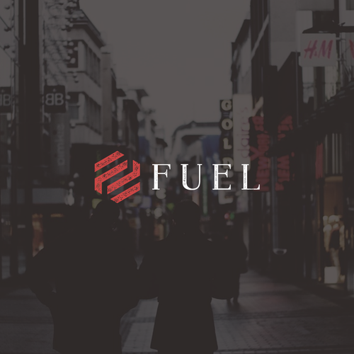 Letter f design logo with the title 'Fuel'