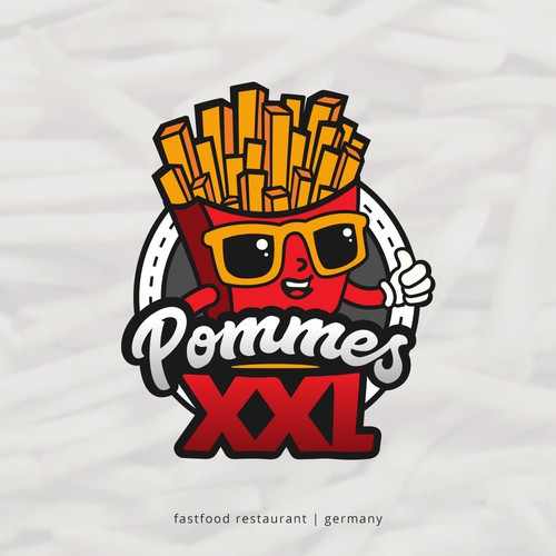 Cool brand with the title 'Logo for fast food company'