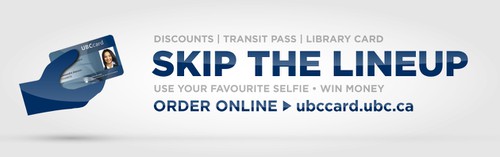 Bus design with the title 'UBC Bus Ad'