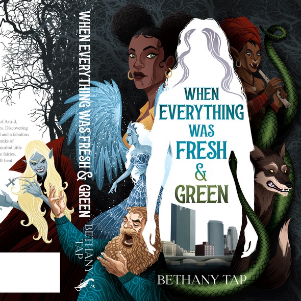 Book cover illustration with the title 'Cover book illustration'