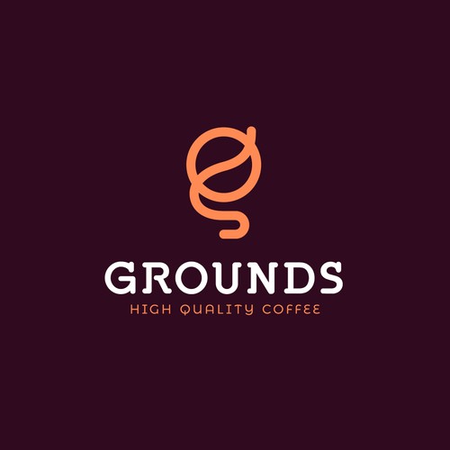 Icon brand with the title 'Grounds Coffee'