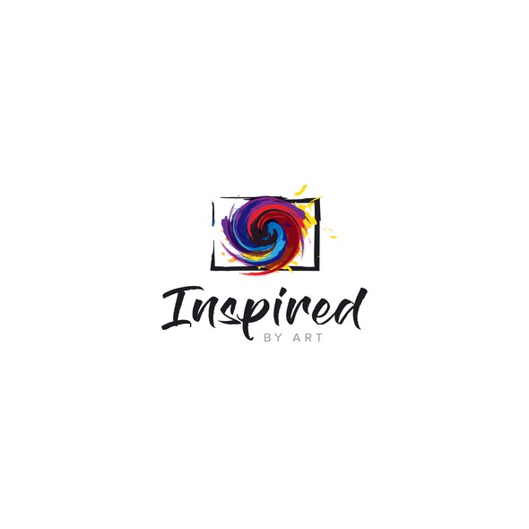 Art supply logo with the title 'INSPIRED BY ART'