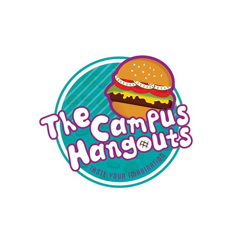 Hamburger logo with the title 'Logo | The Campus Hangouts'