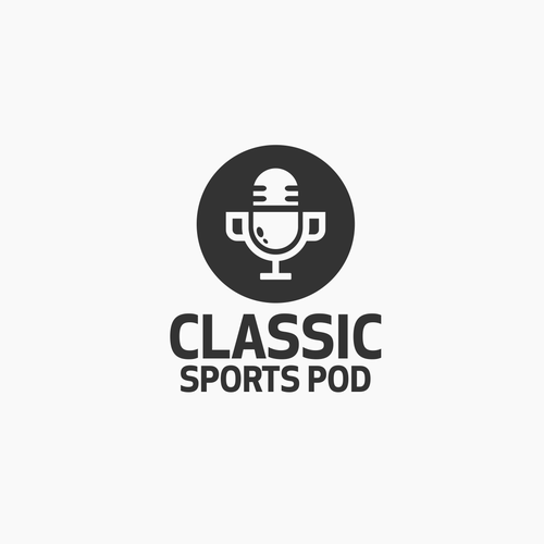Microphone logo with the title 'Classic Sports Pod'