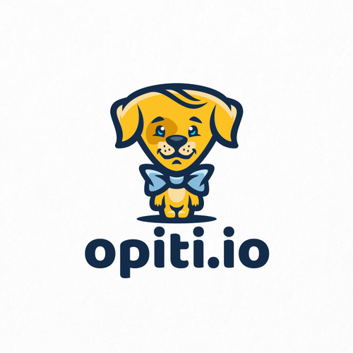 Funny logo with the title 'Puppy pet.'