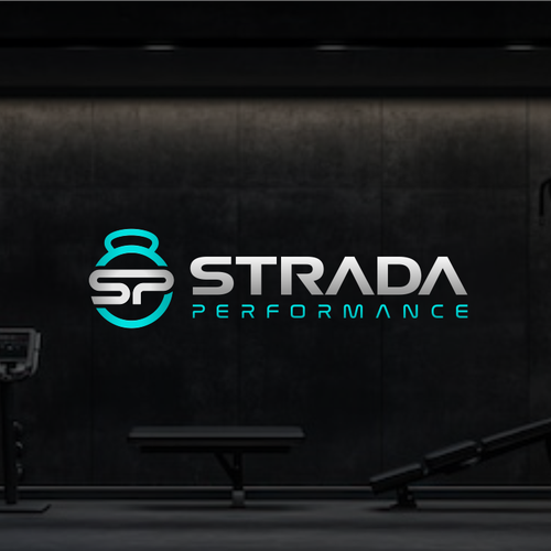 Performance logo with the title 'Logo for Strada Performance - premium virtual strength and conditioning Brand '