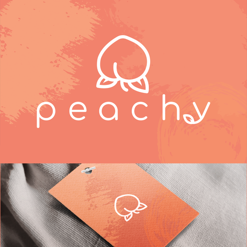Tangerine  logo with the title 'Peachy | LOGO'