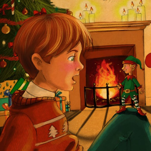 Christmas illustration with the title '"Thimbo Jack"'