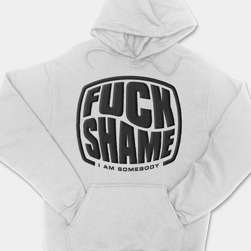 Artwork design with the title 'F*CK SHAME'