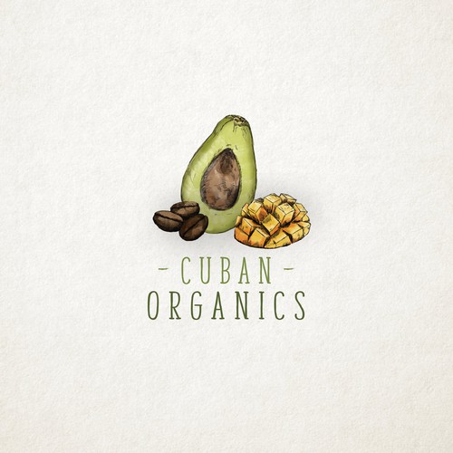 Avocado logo with the title 'ORGANICS'