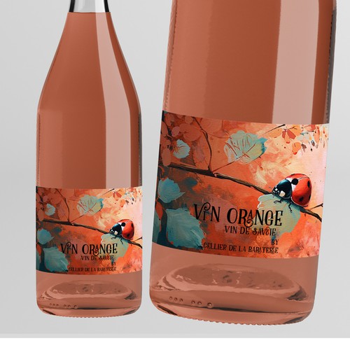 Retro label with the title 'wine label'