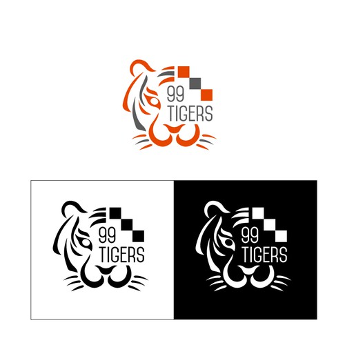 Zoo logo with the title '99 tigers'