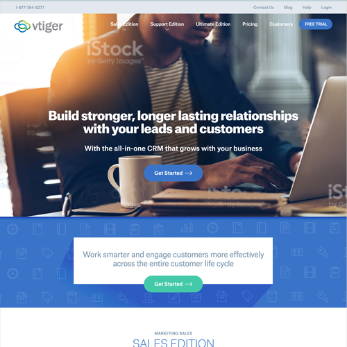 Illustrated website with the title 'Webdesign Responsive Layout for Agency'