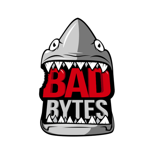 Shark logo with the title 'Bad bytes'