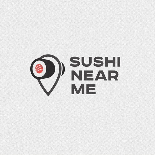 Sushi design with the title 'Design a Logo for "Sushi Near Me" restaurant'