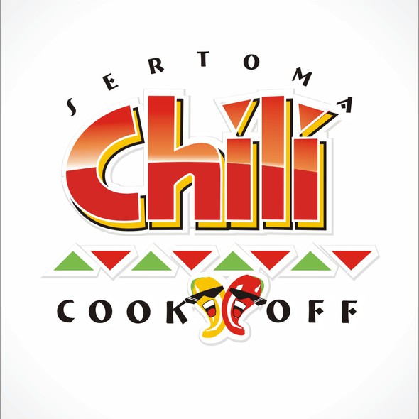 Chili pepper logo with the title 'Sertoma Chili Cook-off'