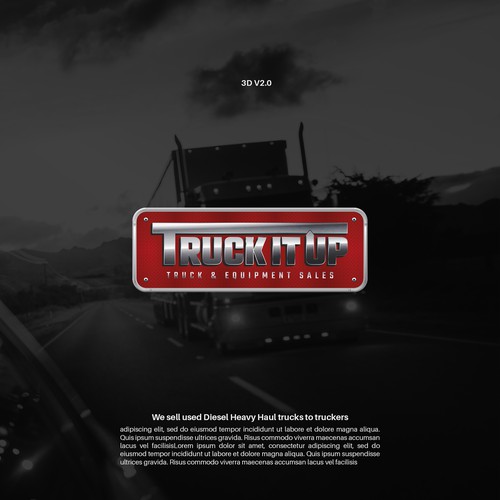 Trucking logo with the title 'Trucking Company Logo Design'