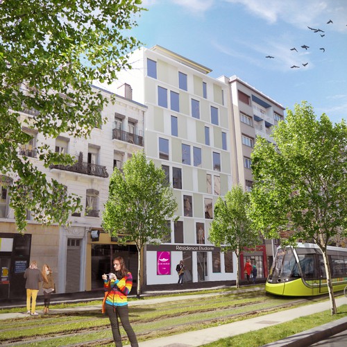 Architecture illustration with the title 'Architectural Visualisation'