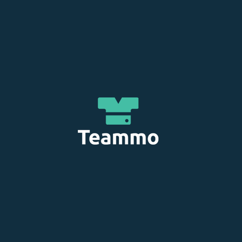 Credit card design with the title 'Teammo logo'