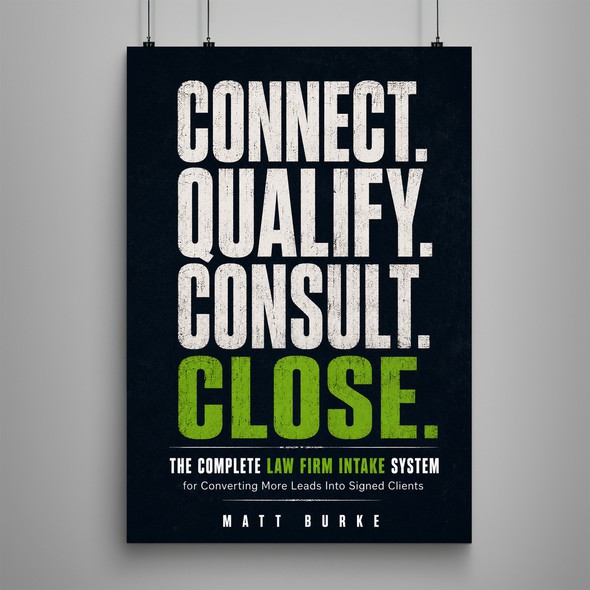 Paperback book cover with the title 'Connect. Qualify. Consult. Close.'