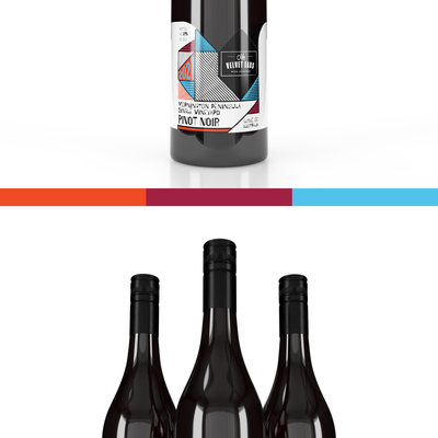 Fresh, clean & modern wine label