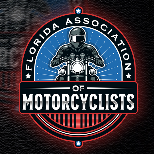 Kick-ass logo with the title 'Florida Association of Motorcyclists'