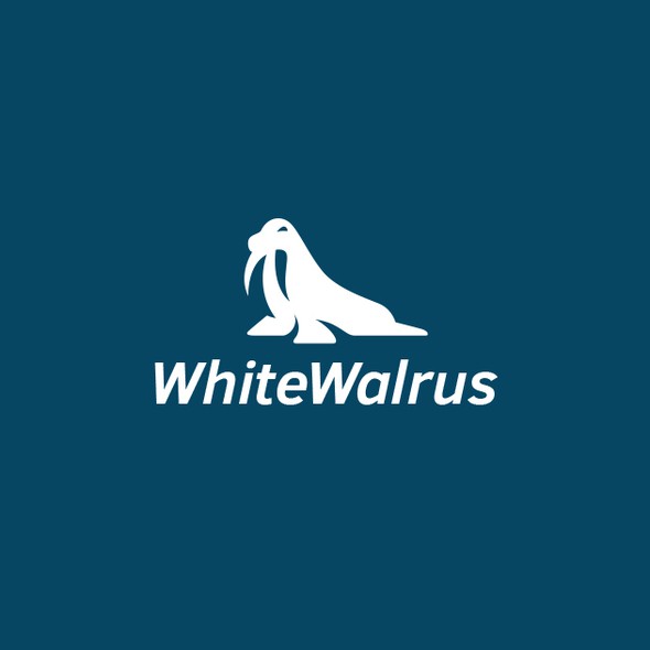 Walrus design with the title 'White Walrus'