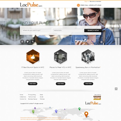 Cool website with the title 'Tour & Travel Web Design'