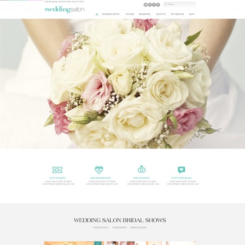 Wedding website with the title 'wedding'