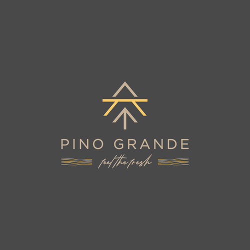 Table logo with the title 'pino grande'