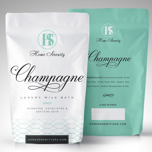 Skincare packaging with the title 'package and Logo design'